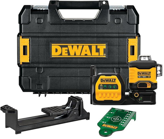 DEWALT 20V/12V MAX 레이저 레벨 3 x 360 그린 베어 툴만 포함 (DCLE34030GB), DEWALT 20V/12V MAX 레이저 레벨, 3 x, 1개
