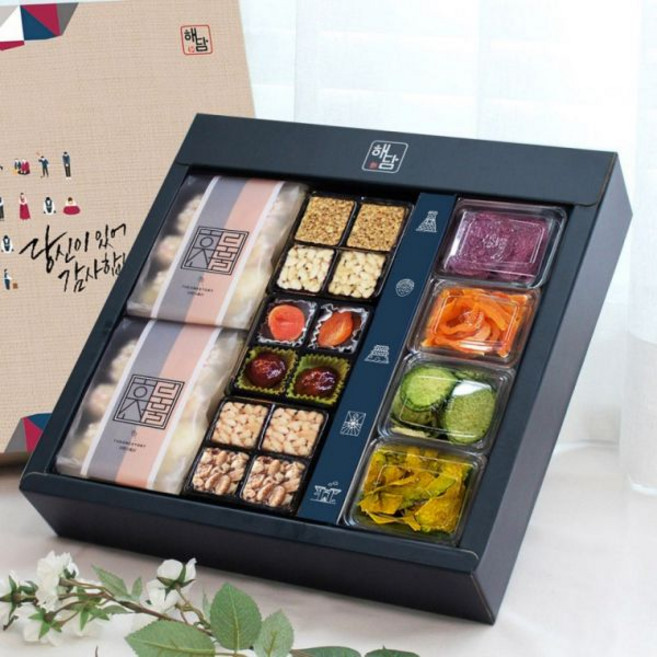 명절 프리미엄 궁중 한과 선물세트 3호 K디저트 유과 설날 추석 선물용, 1개, 1.035kg