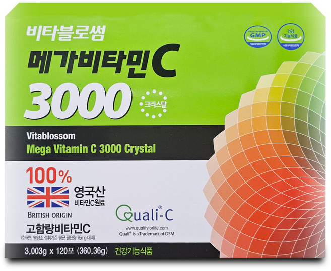 비타블로썸 메가비타민C 3000 크리스탈 고함량 비타민씨 분말, 1개, 120회분