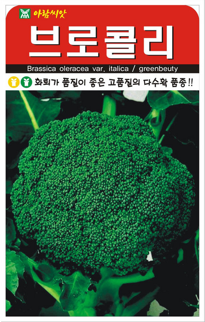 [우야플랜트샵] 브로콜리 종자 씨앗 100립, 5개