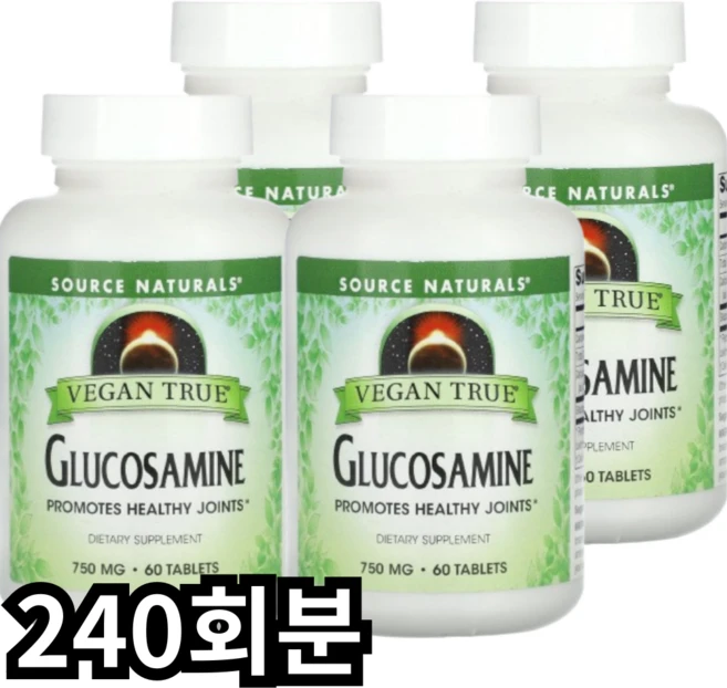소스네츄럴스 비건트루 글루코사민 750mg, 1개 - 쿠팡