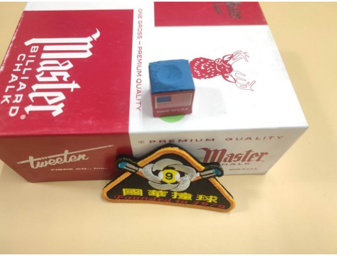 【國華撞球】美國原裝MASTER鹿角巧克 強力抓球, 藍色,6入, 1個