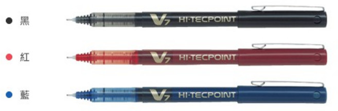 【文具通】PILOT 百樂 V5 0.7mm 水性 長135mm A1100678, 1個, BX-V7 鋼珠筆 藍色, 藍色