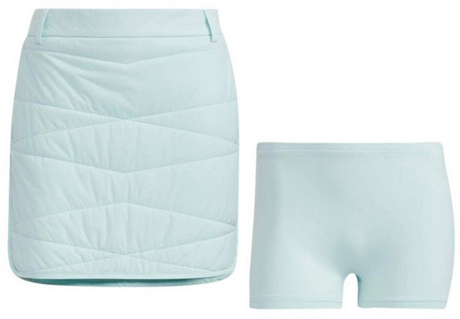 아디다스 정품 FW 겨울 여성 H라인 패딩 스판 미니 스커트 치마 (+속바지)