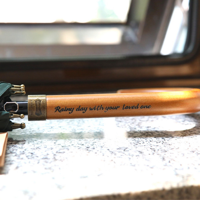 이니셜 메시지 각인 우산 파라체이스 G80 고급 손잡이 대형 장우산 VIP 선물용