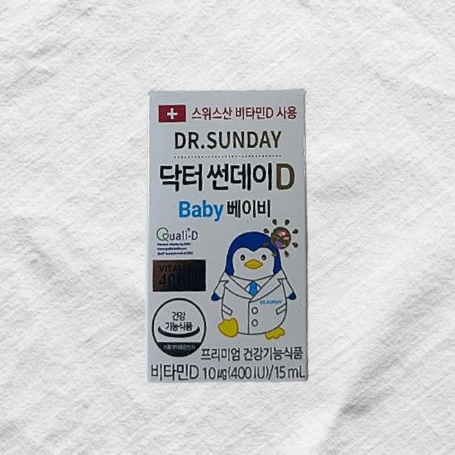 베이비 400IU 액상 비타민D, 3개, 15ml - 쿠팡