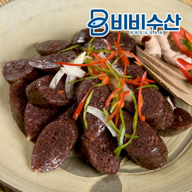 비비수산 쫀득함과 신선함이 살아있는 당일생산 땡초순대 1kg, 1팩