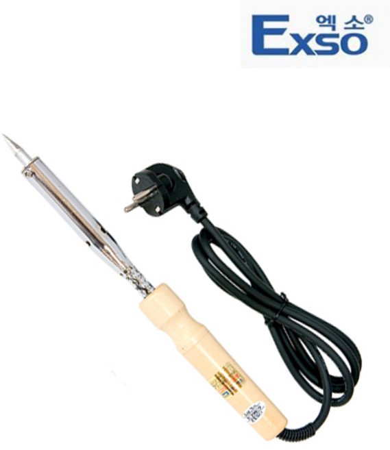 엑소 나무인두기 JY-21005 100와트 납떔기산업용인두기, 1개