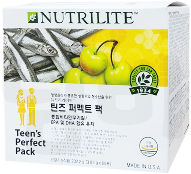 암웨이 틴즈 퍼펙트 팩, 60회분, 1개 - 쿠팡