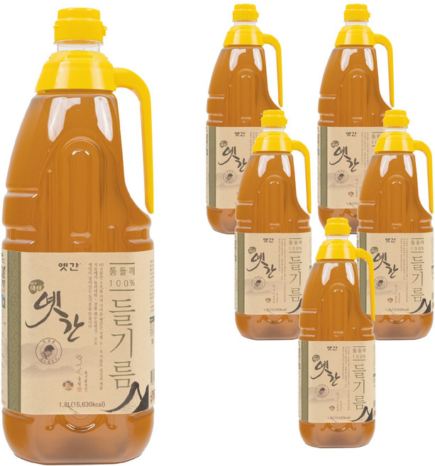 옛간 대용량 식당용 들기름 1.8L 6개
