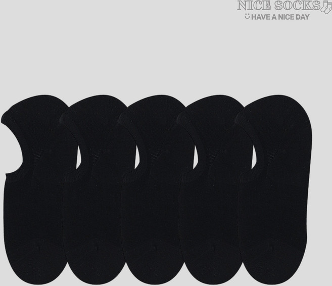 여성 면 95% 페이크삭스 논슬립 안벗겨짐 양말 5켤레 세트