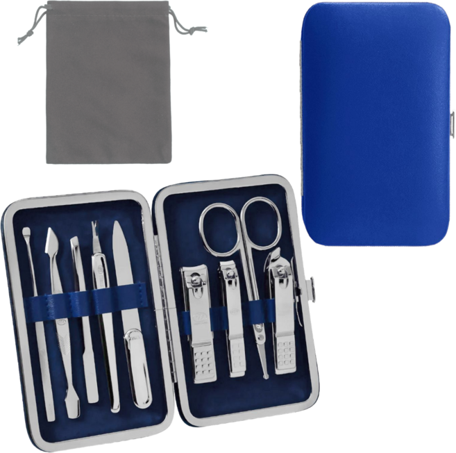 777 쓰리세븐 손톱깍이세트 TS-343EXC 1개+보관용 파우치 1개, 블루, 1세트