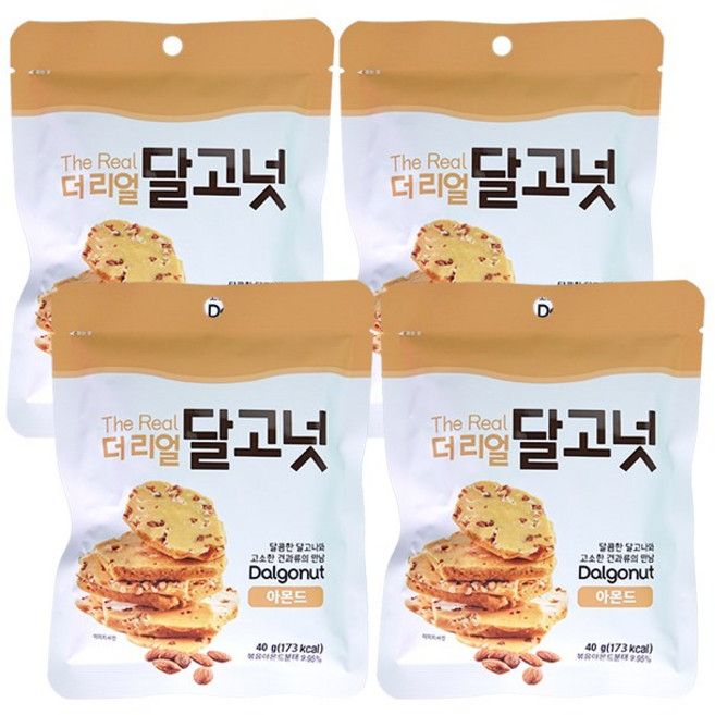 달고넛 더리얼 아몬드, 40g, 4개