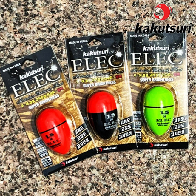 카쿠쯔리 ELEC 일렉 전자구멍찌 주야겸용 감성돔 낚시찌, 1개