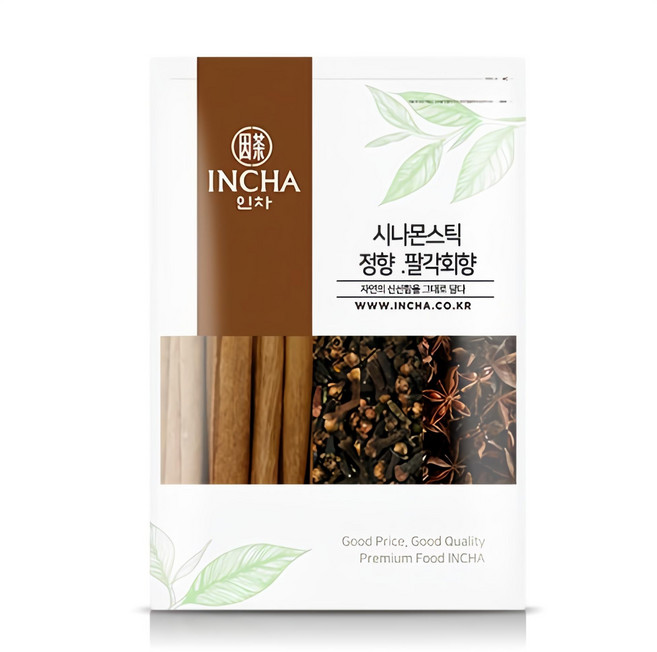 인차 뱅쇼 만들기 재료 시나몬스틱 100g + 정향 100g + 팔각회향 100g 세트, 300g, 1개
