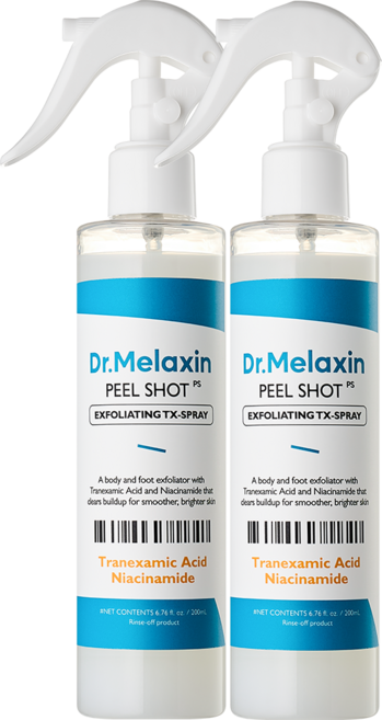 닥터멜락신 필샷 각질 케어 때필링 티엑스 바디 스크럽 스프레이, 2개, 200ml