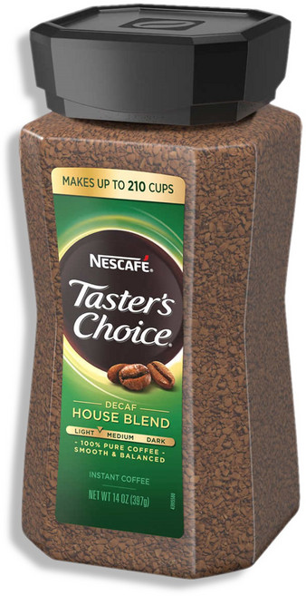 네스카페 테이스터 초이스 디카페인 인스턴트 커피 397g, 1개