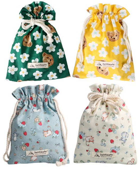 뷰티 주머니 만들기 / 바느질 연습 CA수업 DIY 패키지, 노랑