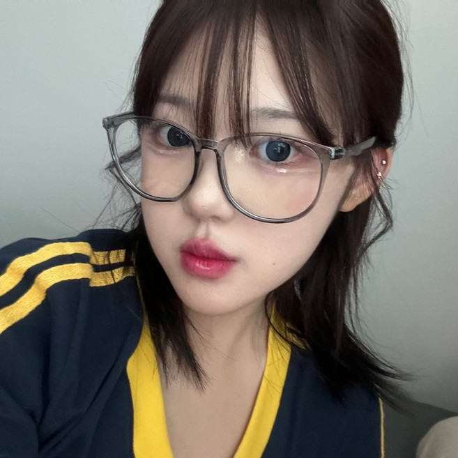 블루라이트 차단 빅사이즈 뿔테 안경