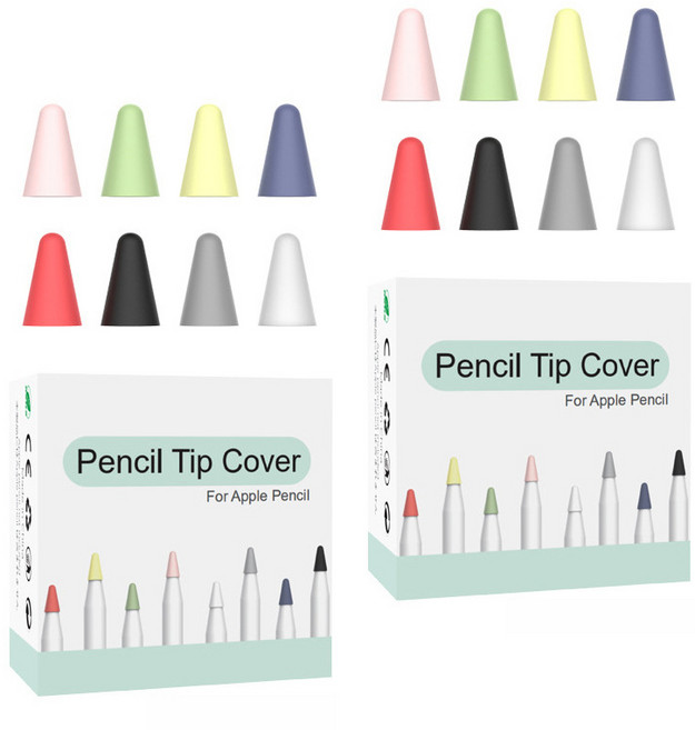 구디푸디 애플펜슬 펜촉 캡 케미꽂이 (1+1), 16개, 믹스