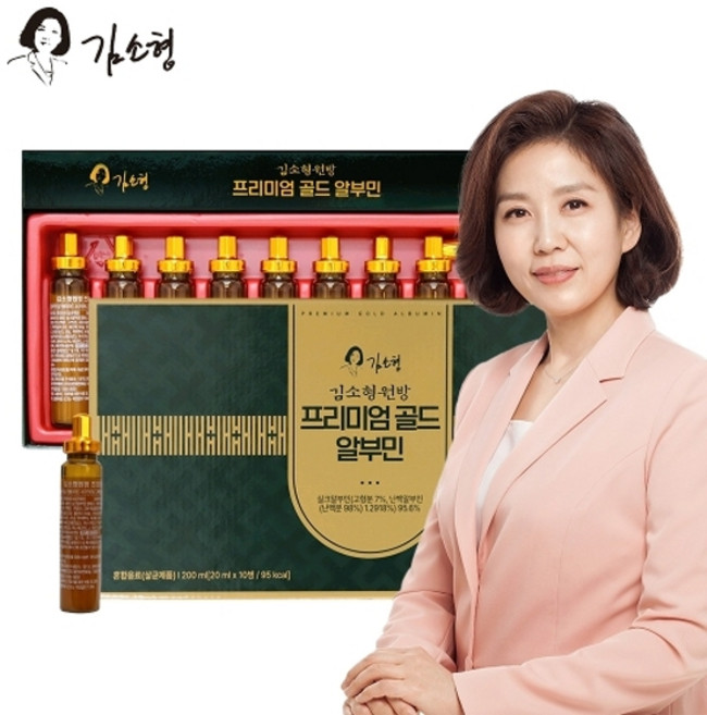 기타 [김소형원방] 프리미엄 골드 알부민 10병 + 쇼핑백, 200ml, 1개