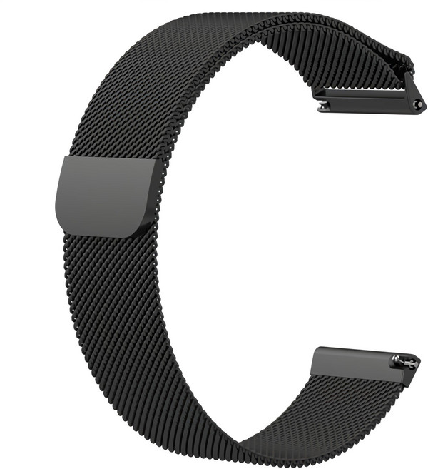 【米蘭尼斯】Garmin Venu 3 錶帶 22mm 智慧手錶 米蘭錶帶, 黑色