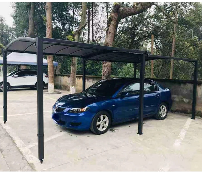 리자드 이동식 파고라 5001 주차장 슬라이딩 조절 스카이어닝 차고지, 5.7*3m폴리에스테르 지붕 슬라이딩 파고라