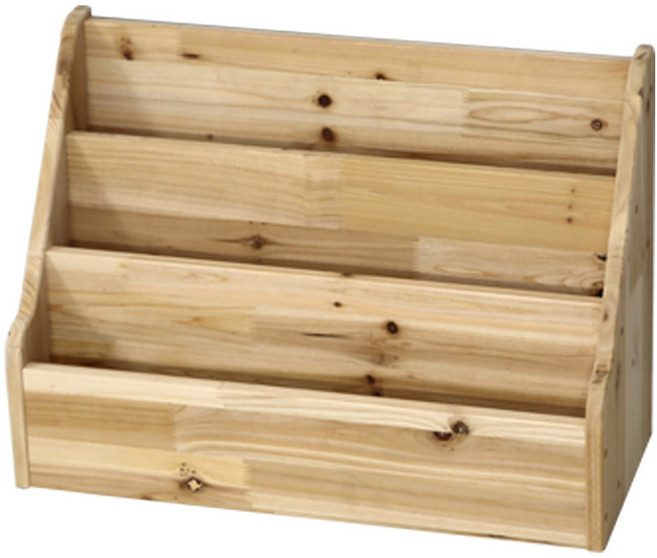 양지가구 원목잡지꽂이 전면책꽂이 DIY 책장 정리선반 진열장 틈새책장 책꽂이 공간정리 파스텔색 소품정리 책정리, 원목 잡지꽂이3단600 삼나무