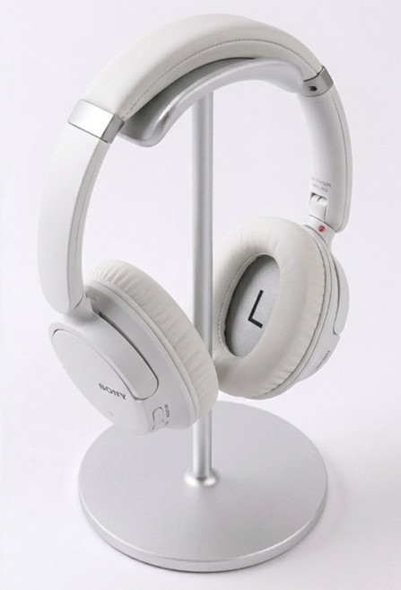 소니 WH-CH720N WH-CH520 WH-CH510 XB910N 호환 아치형 헤드폰 거치대 스탠드 데스크테리어, 블랙, 1개, 표준