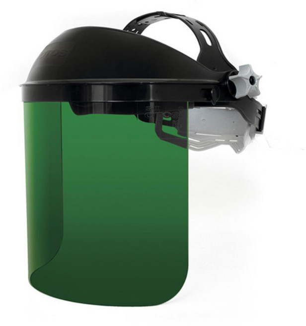 산소 가스 용접 사용가능한 맨머리형 차광보안면 차광안면보호 안전보호구, 보안면 F62BN 맨머리형 7도, 1개