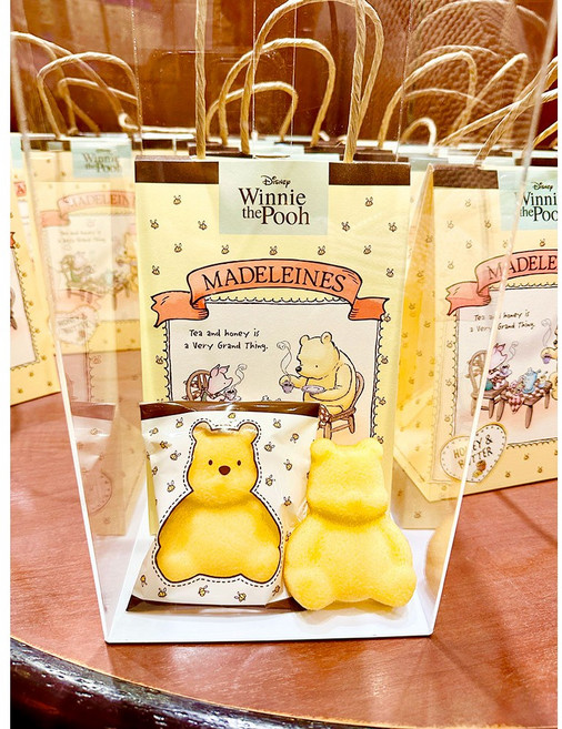 도쿄디즈니랜드 유하임 곰돌이푸우 곰돌이모양 마들렌 4개입, 1개