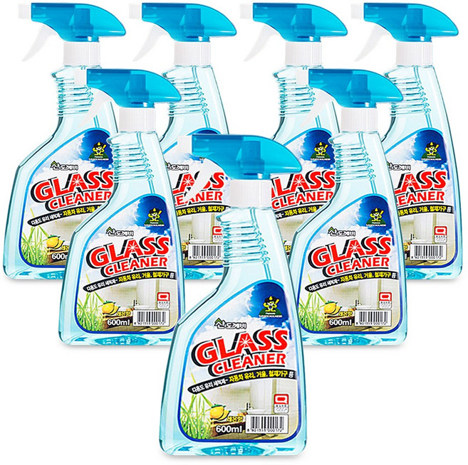 산도깨비 유리 세정제, 600ml, 7개