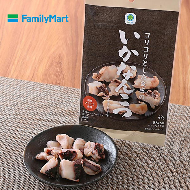 일본 훼미리마트 편의점 꼬들꼬들한 오징어연골 47g, 1개, 1개
