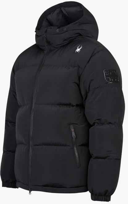 스파이더 공용 립스탑 후드 다운 점퍼 SPIWCNDJ301UBLK