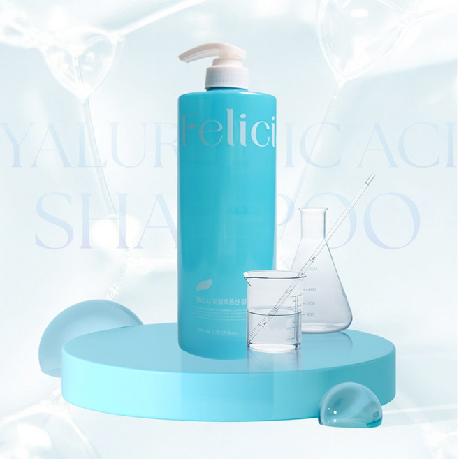 펠리샤 히알루론산 샴푸 두피유수분 개선 저자극 온가족 샴푸, 1개, 1L