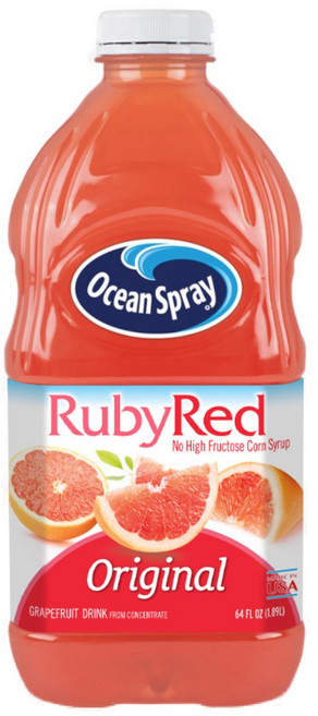 오션스프레이 루비 레드 자몽 드링크, 1.89L, 4개