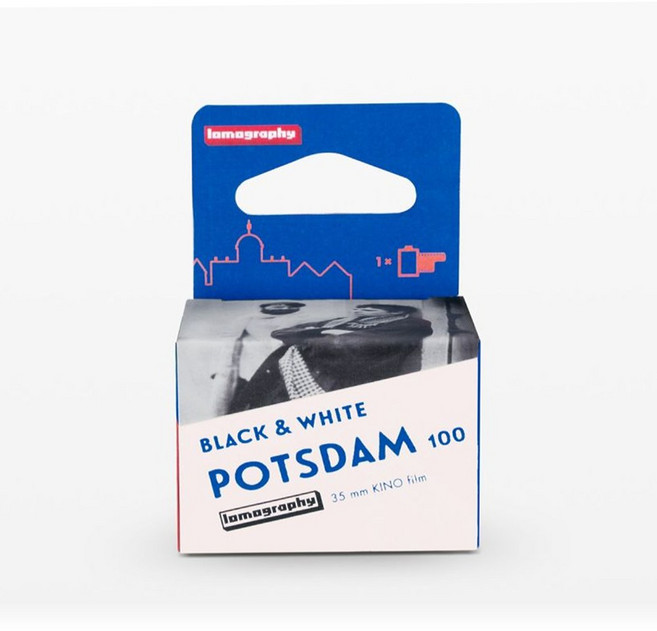 로모그래피 포츠담 키노 B&W 35 ISO 100 흑백필름, f136bwcine, 1개