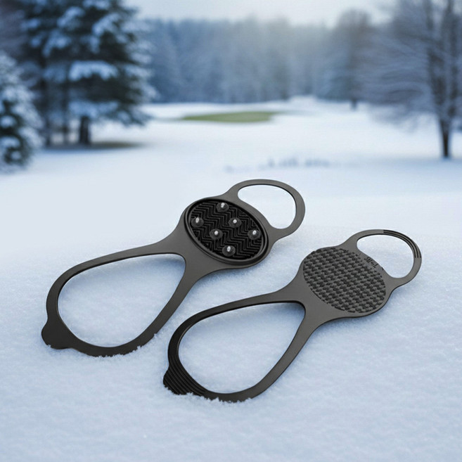 찰거머리 아이스 워킹 아이젠 / 빙판길 눈길 미끄럼 방지 도시형 휴대용 만능 아이젠, 블랙