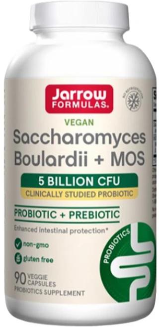 미국 정품 재로우 사카로미세스 보울라디 + MOS 유산균 베지 캡, 90정, 1개 - 쿠팡