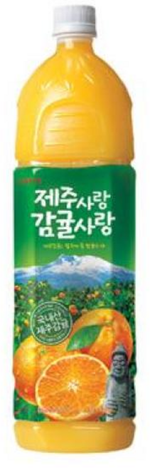 롯데 제주사랑 감귤사랑 쥬스, 1.5L, 11개