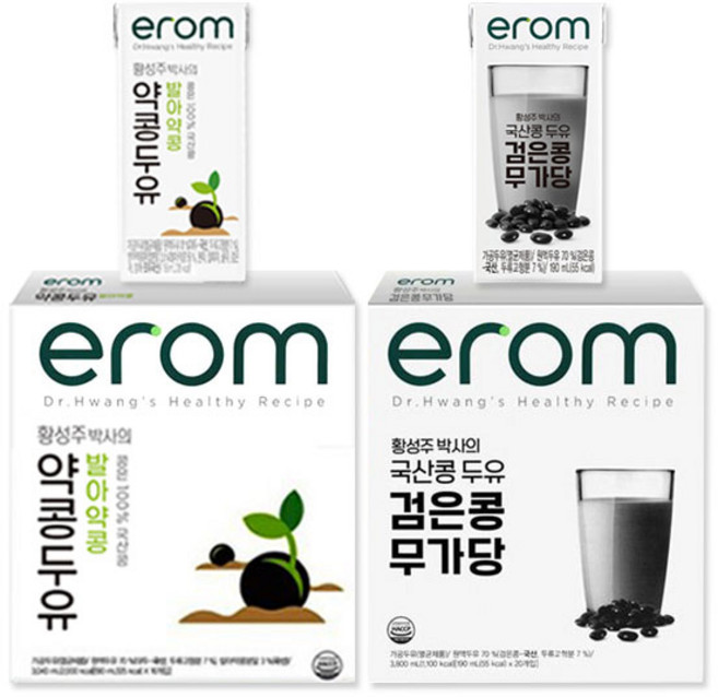 이롬erom 발아약콩+검은콩무가당 (16입x2박스), 32개, 190ml