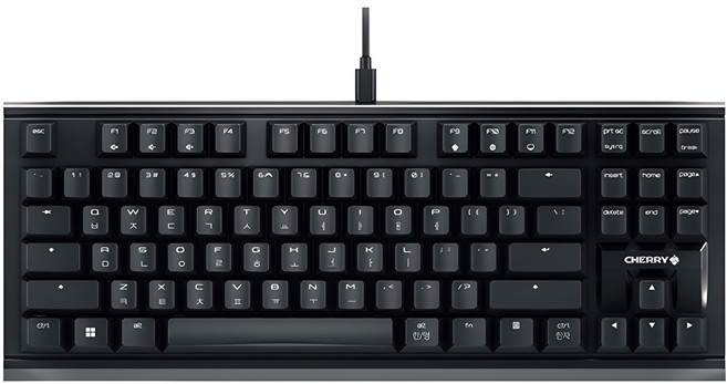 CHERRY 機械式有線無數字鍵盤, 黑色, MX 1.1 TKL (紅軸), 紅軸