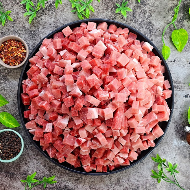 국내산 돼지 뒷다리 후지살 짜장 카레 제육 유슬 장조림용, 통두께(절단없음), 1개, 5kg