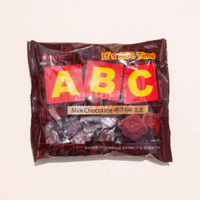 아트박스/과자마켓 롯데 ABC초콜릿 187gX4개, 4개, 187g