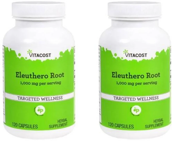 Vitacost Eleuthero Root 비타코스트 가시오가피 뿌리 캡슐 120정, 2개 - 쿠팡