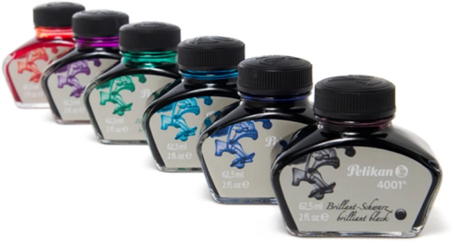 펠리칸 병잉크 4001 62.5ml 대용량, 블랙_Brilliant Black, 1개 - 쿠팡