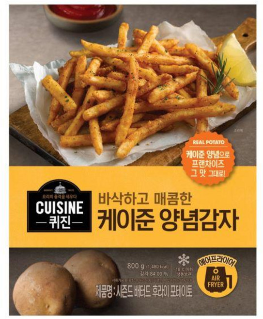 동원 퀴진 케이준 양념감자, 800g, 1개