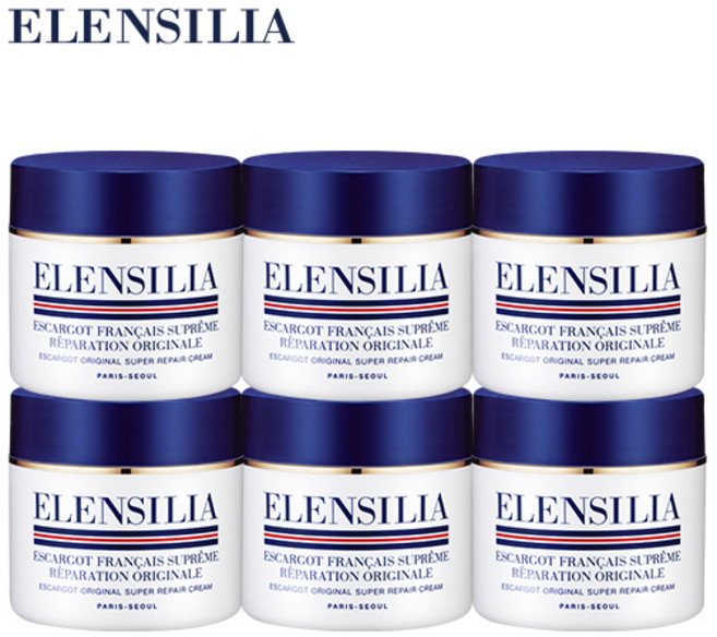 엘렌실라 에스카르고 오리지날 슈퍼리페어 크림, 50g, 6개