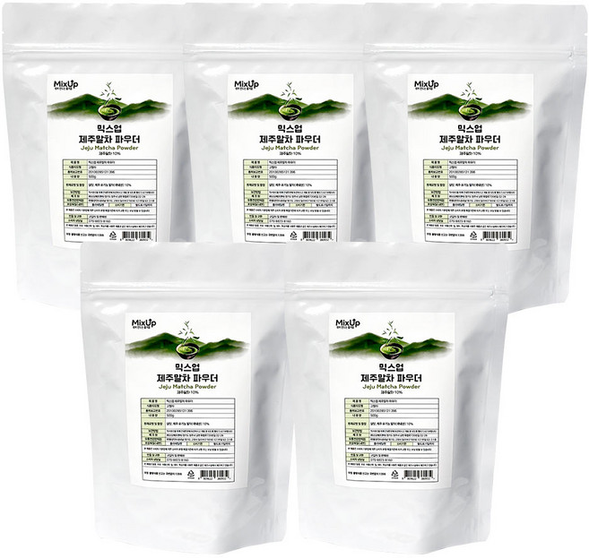 믹스업 제주말차 파우더, 5개, 1개입, 500g