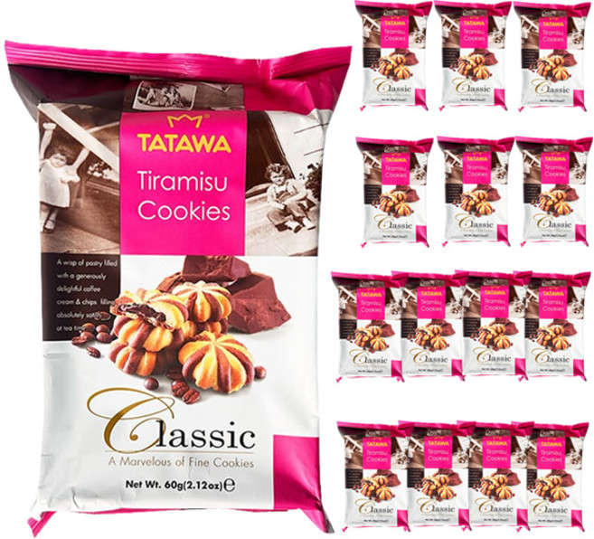 타타와 티라미수 쿠키, 60g, 15개